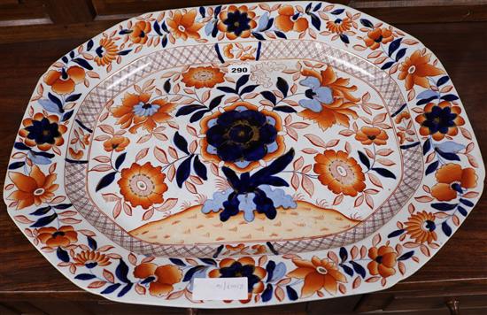 A large ironstone plate